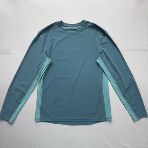 LULULEMON Shirt Men's Medium Block Out Long Sleeve Slim Fit Surfing UPF 50+